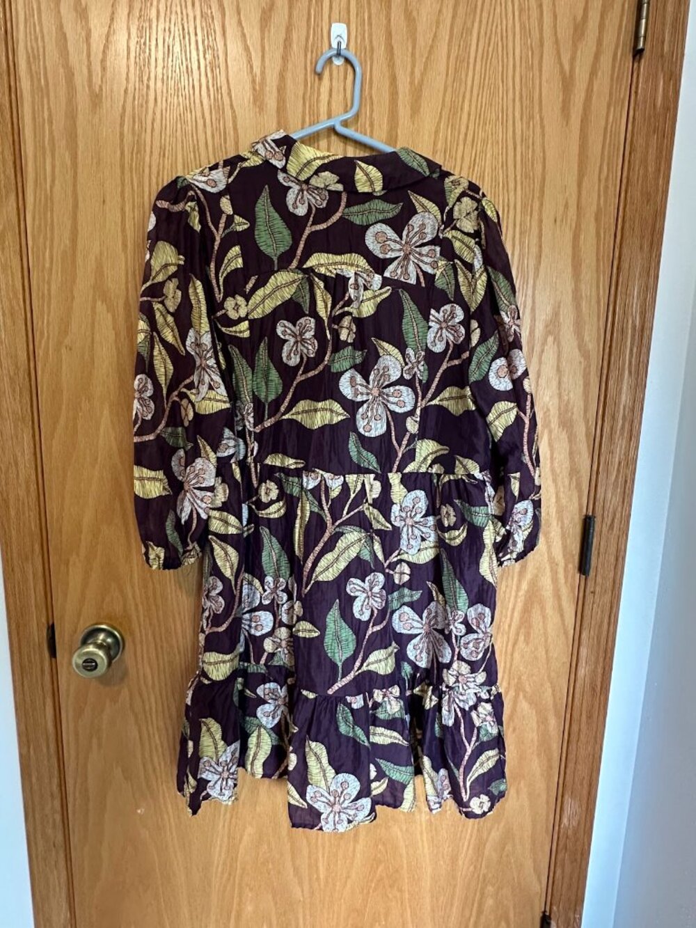 Umgee Boho Tropical Floral Print Mini Dress Size Large - Picture 3 of 6